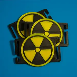 Radiation sign molle patch