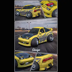 Nissan 180sx Tooned (1/18 Scale)