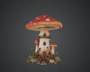 Enchanted Mushroom House – Fantasy Toadstool Cottage