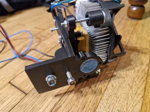 Cooling and optic mounting for Fiber laser module Raycus 120W 16V15A - Adapter for Anet A6 3D printer