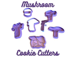 Mushroom Cookie Cutter - Christmas Cookies