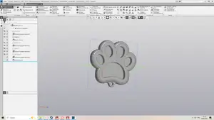 Antistress cat paw keychain.