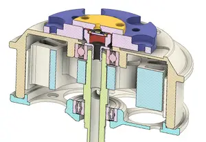 Magnetic encoder mount for hoverboard wheel motor (FFBeast, OpenFFBoard) - all in one solution (drill guide, assembly guide, encoder holder), even your grandmother can do it