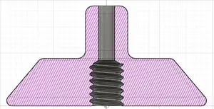Arca clamp bearing connector for Kestrel weather vane