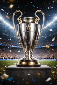 Trophy Cup inspired by one of major football competitions