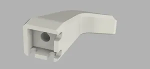 Brompton bike folding hook with enclosed nut