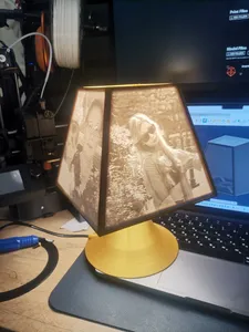 Lithophany lamp