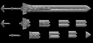 BLAIDD ROYAL GREATSWORD life size cosplay prop 175 cm - Elden Ring Fan Art