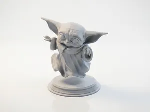 Ghost Yoda Figurine Star Wars 3D Printable