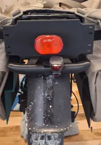 Fat e-bike extension kit! — rugged bumper for rear bike rack, fender skirt & handlebar battery box