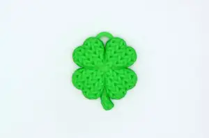 Knitted 4 Leaf Clover Shamrock Keychain