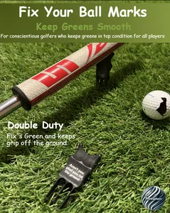 Golf - Divot Repair Tool - Club Grip Support
