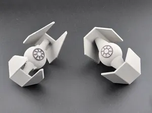 Simple Darth Vader Advanced Tie Fighter and Tie Interceptor Star Wars Toy Ship and Ornament