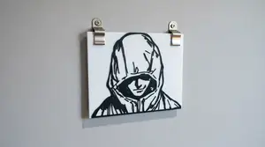 Yuji Itadori Hooded Wall Panel - Jujutsu Kaisen Fan Art 3D Print