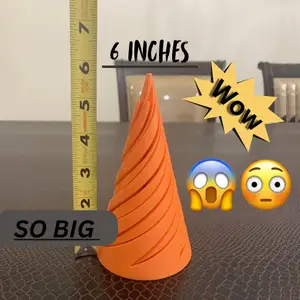 jumbo Spiral Fidget cone