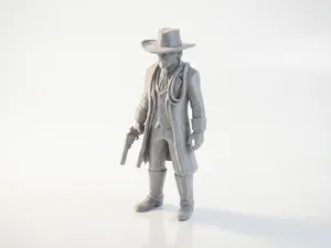 Outlaw Gunslinger Western Figure 3D Printable