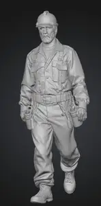 Worker, electrician figure