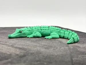 Articulated flexi crocodile