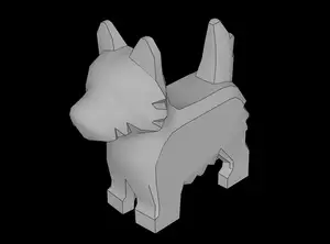 Lego Compatible (26078.dat) Animal Dog Terrier