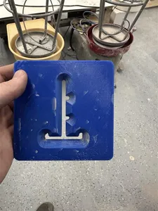 4in Test Tile Die for clay extruder
