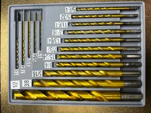 Gridfinity Imperial Drill Bit Storage with Spares