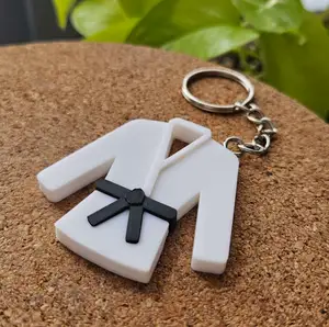 Kimono Keychain | Minimal Judo Keyring
