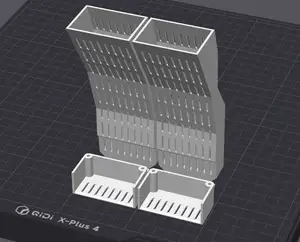 High capacity desiccant bin for Qidi Box - updated