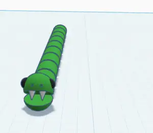 Articulated snake doll