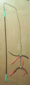 Cat toy fishing rod - OpenSCAD - you can make it without printer too :D