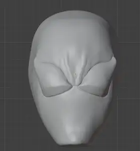 symbiote spiderman figure head sculpt