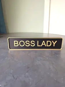 Boss Lady Desk Sign – Bold Office Decor for Women