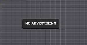 "NO ADVERTISING" sign with 6x2mm magnets