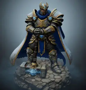Bloodbound Realms – Human – Paladin Warlord, Oathkeeper of the Iron Covenant (Dark Fantasy 3D Printable Miniature STL)