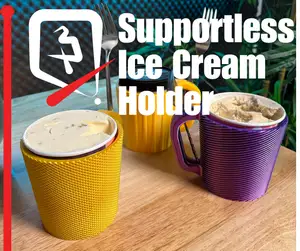Ice cream Pint Holder- Supportless