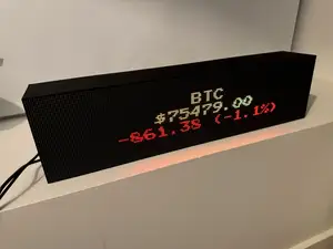 LED Matrix enclosure for 1, 2 or 3 Waveshare LED matrix panels.