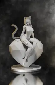 Valentine’s cat-girl figurine 8