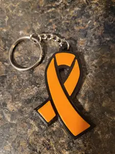 Cancer Ribbon Keychain
