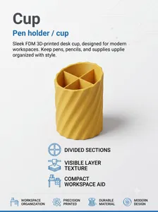 Spiral Pen and Stationery Organizer