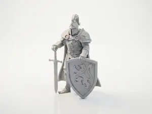 Knight Figurine Fantasy Mythology 3D Printable
