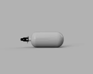 88ci Tank Model for "Paintball Playground VR Paintball Tank Attachment for Meta Quest 3."