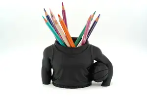 Basketball Player Pen Holder – Desk Organizer 3D Print | Funny Sports Pencil Cup