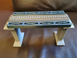 Märklin H0 modular Bridge Rail-C 172mm Straight Element / Märklin H0 modulare Brücke Gleis-C 172mm Element gerade