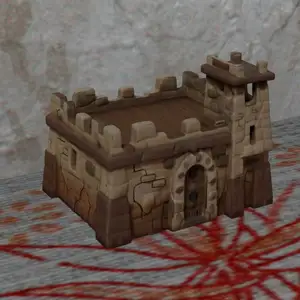 ttrpg Desert Fortress No Support FDMprinting terrain Architecture