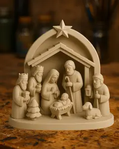 Nativity Scene – Bethlehem Nativity Set – Modern Holy Family Crèche