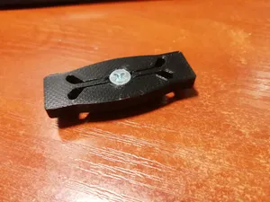 zero clearance adjustable miter runner insert for table saw - no screw holes