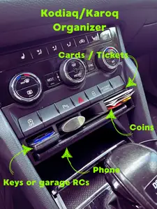 Skoda Kodiaq - Karoq organizer below AC panel
