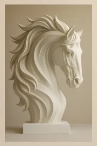 Horse Head – Realistic 3D Sculpture