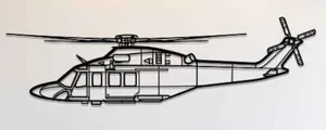 Leonardo AW139 Helicoper Wall Art