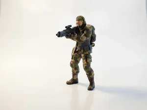 Armed Soldier Figurine Military Collectible 3D Printable