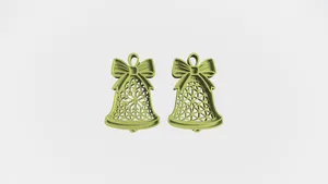 Flat Bell Ornament